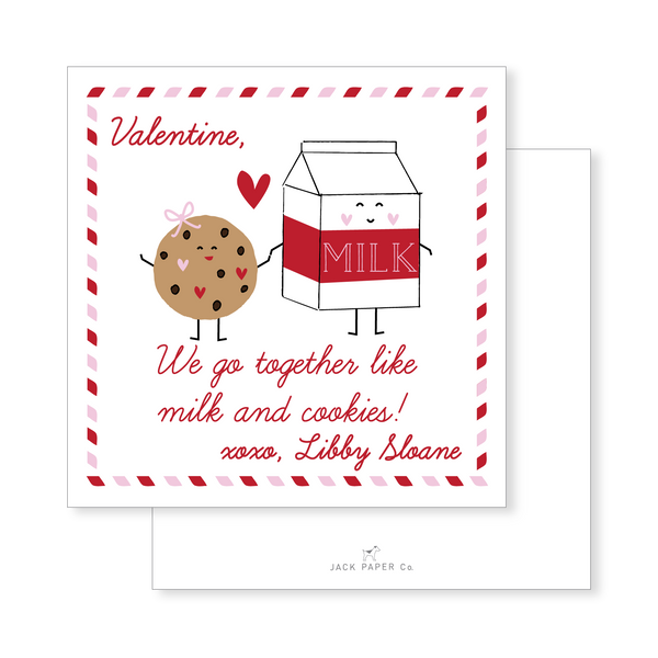 Milk and Cookies Valentine
