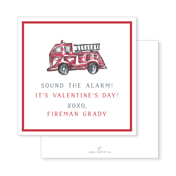 Firetruck Valentine