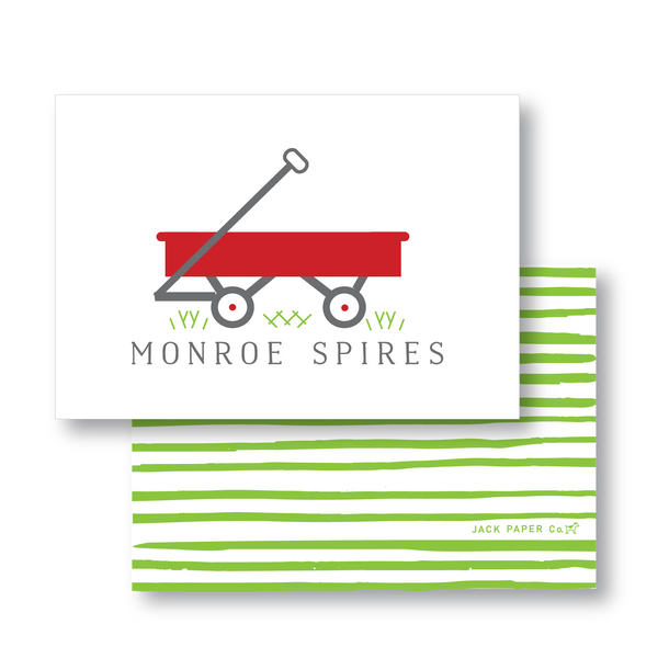 Little Red Wagon Enclosure Card