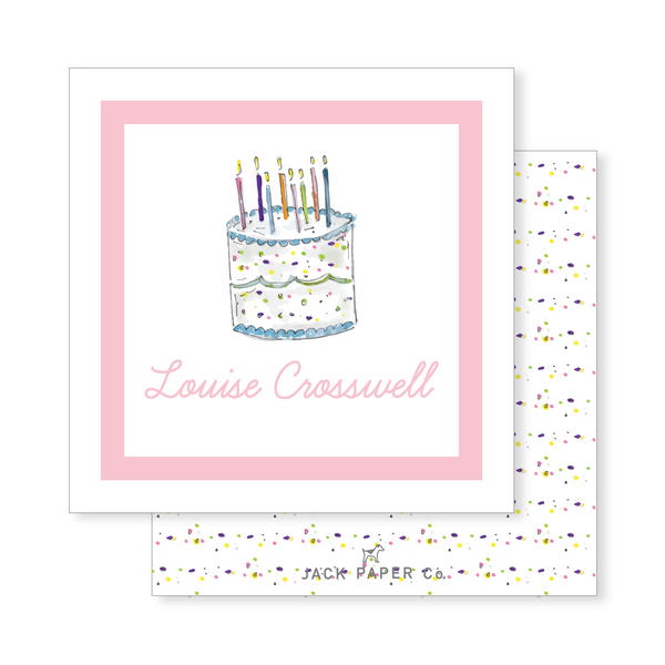 Birthday Cake Enclosure Card