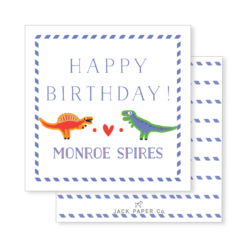 Happy Birthday Dinosaur Enclosure Card