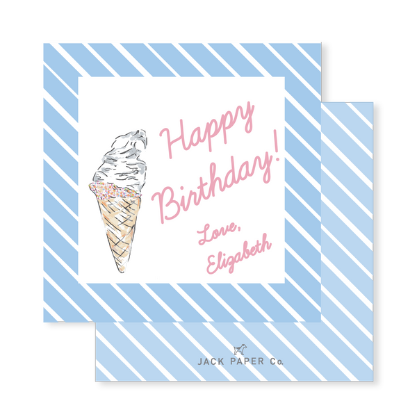 Birthday Ice Cream Enclosure Card