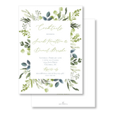 Ferns and Greenery Invitation