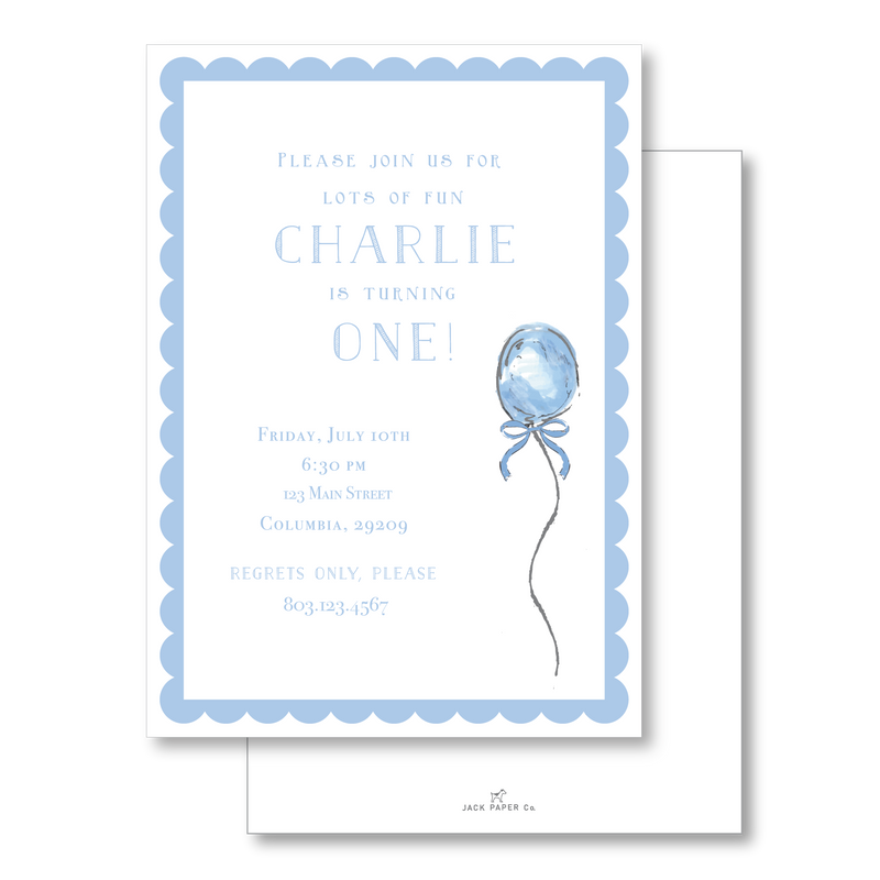 First Balloon Invitation