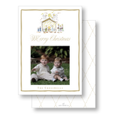 Golden Nativity Card
