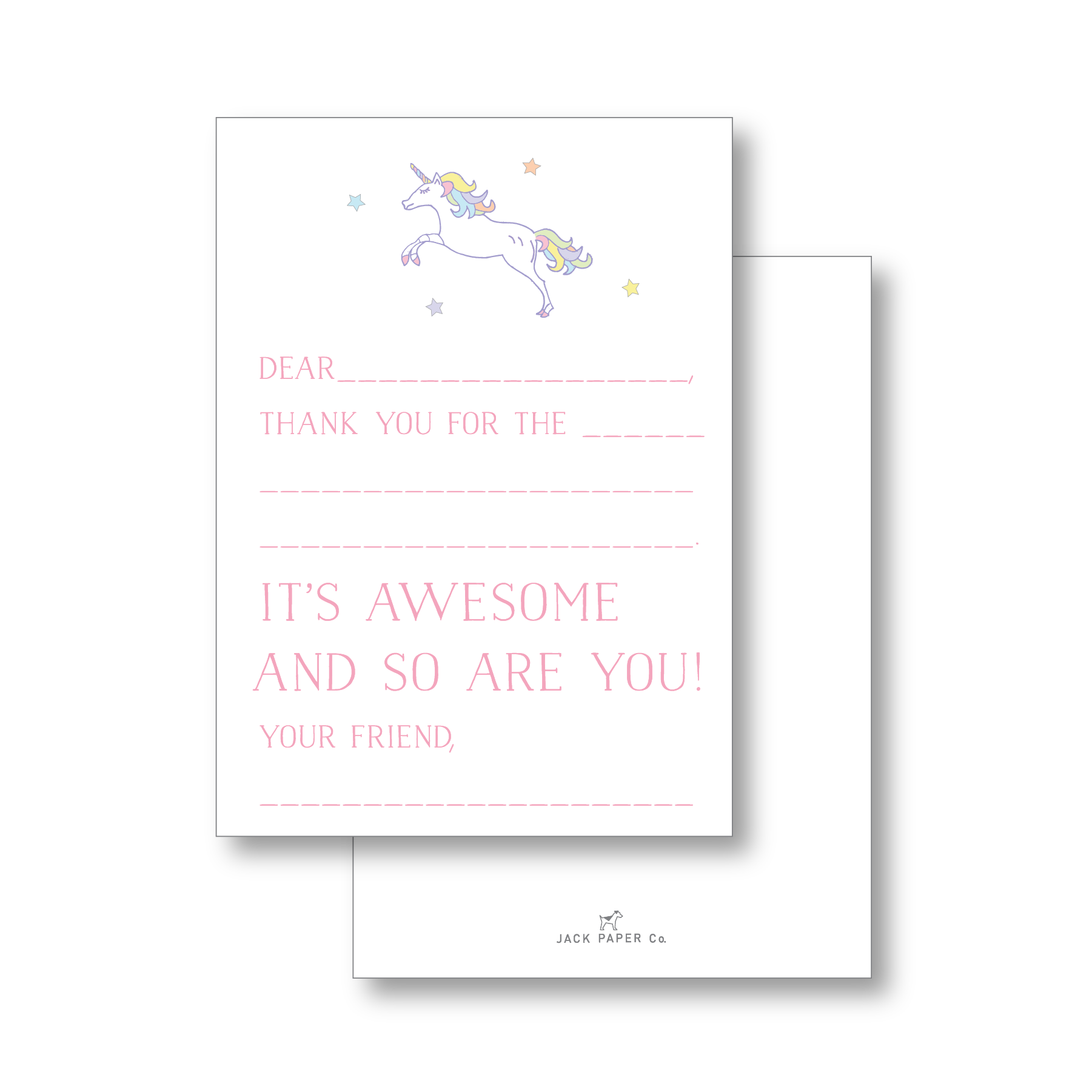 Unicorn Easy Note – Jack Paper Company