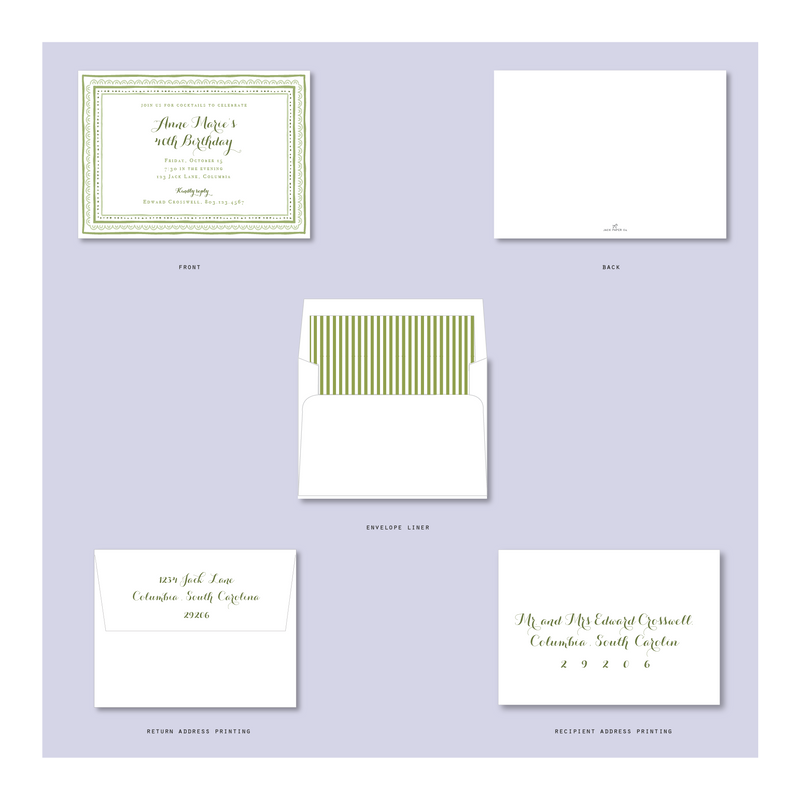 Stacked Border Invitation