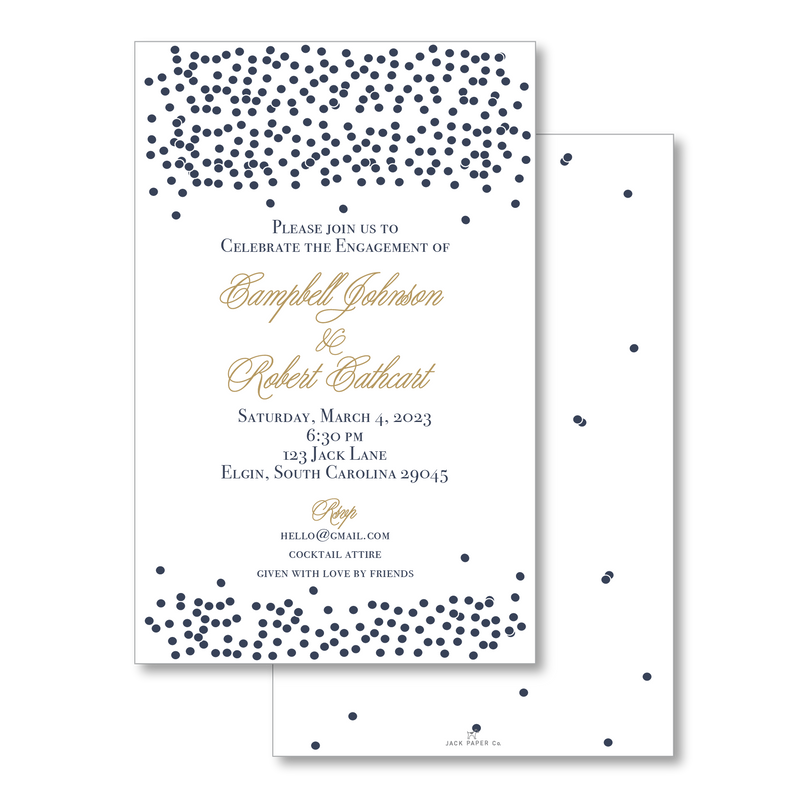 Toss the Confetti Invitation