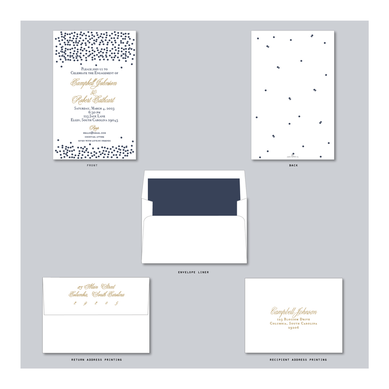 Toss the Confetti Invitation