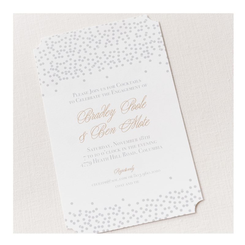 Toss the Confetti Invitation